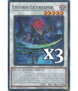 3X Lycoris Liliyreaper DOOD-EN087 C Doom of Dimensions NM 1st Ed Yugioh - Picture 1 of 1