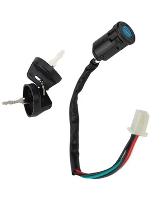 Schalten Mit 2 Schlüsseln Schwarz Türschloss 50-250CC Zündschalter Starten - Image 1 of 4