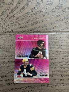 Aaron Rodgers / Brett Farve 2024 Leaf Metal Dual Pink /10 RC Packers - Picture 1 of 2