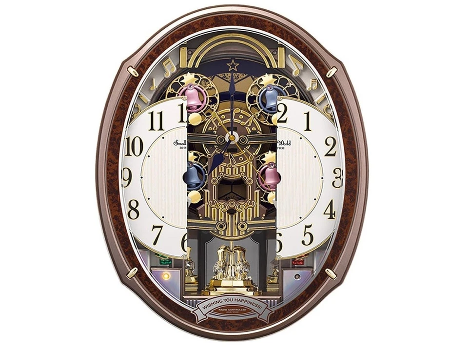 Wall clock radio clock automaton clock Small World Rhythm 4MN545RH23