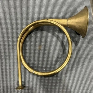Vtg Brass French Horn Bugle - Picture 1 of 4
