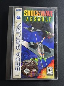 Shockwave Assault Sega Saturn 1996 With Manual Excellent Condition