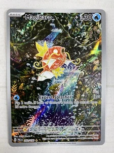 Magikarp IR 203/193 Sv02: Paldea Evolved Illustration Raro Holo Casi Nuevo - Imagen 1 de 4