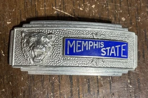 Antique MEMPHIS STATE University TIGERS Belt Buckle “Rare” By The Kinney Company - Picture 1 of 5