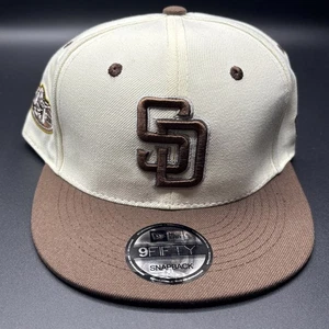 9Fifty San Diego Padres MLB 50th Anniversary SnapBack - Beige Brown - Picture 1 of 6