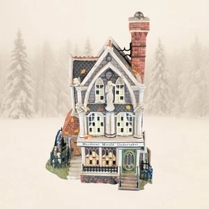 Dept 56 Dickens Village Mordecai Mould Undertaker 58509 2002 Lighted House - Picture 1 of 22