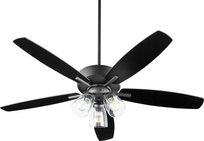 Quorum Breeze 3-Light 52" Indoor Ceiling Fan in Noir - Image 1 of 2