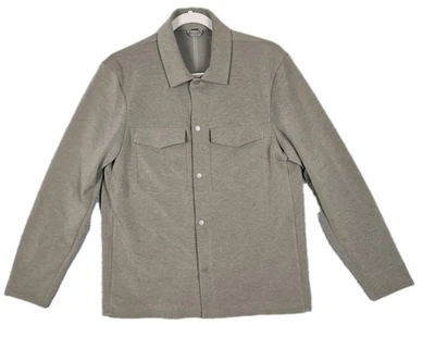 Lululemon Gridliner Fleece Overshirt Shacket LM3DTBS Men's Small Heather Olive - Image 1 of 4