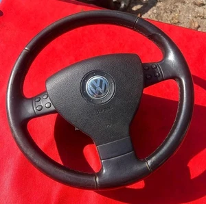 VW Passat 3C Lenkrad Lederlenkrad 3 Speichen 3C0419091 1K0959537J  - Bild 1 von 19