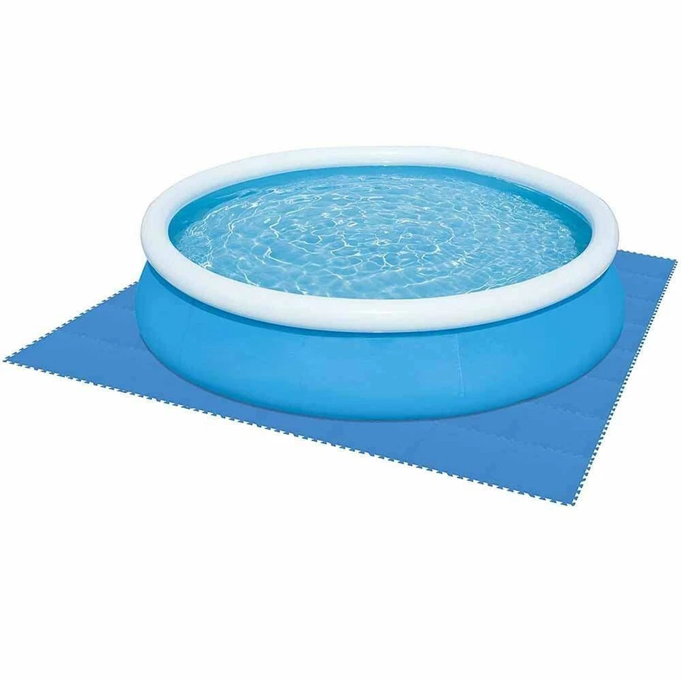 Tappeto Base PIscina Fuoriterra Tappetino Piastrelle Puzzle 8pz 50x50 cm 1,9mq - Immagine 1 di 4