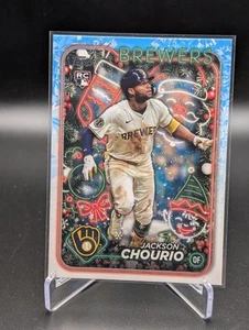 2024 Topps Holiday Jackson Chourio #H119 Rookie RC Tampa Bay Rays - Picture 1 of 2