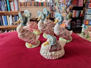 6x Beswick Beatrix Potter Jemima Puddleduck Figurines - Picture 1 of 5