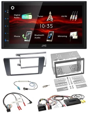 JVC USB Bluetooth Lenkrad DAB 2DIN Autoradio für Skoda Octavia 09-13 Scout aktiv - Bild 1 von 4