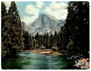 MEZZA CUPOLA DA CRESTA SENTINELLA, YOSEMITE ~ Cartolina oversize c1950s - Foto 1 di 2