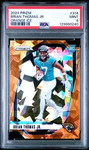 Panini Prizm 2024 - Novatos Brian Thomas Jr. #314 Orange Ice Prizm (RC) - Imagen 1 de 3