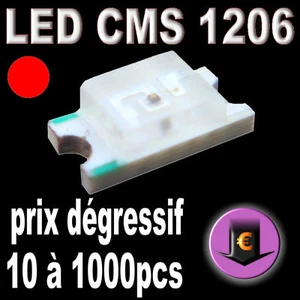 180# LED CMS 1206 Red 180mcd from 10 to 1000pcs - Picture 1 of 1