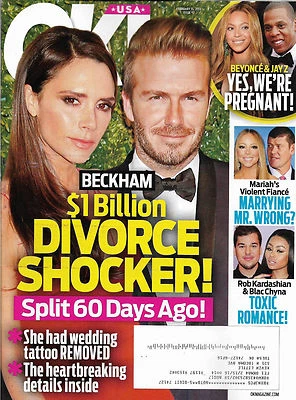 OK! Magazine Feb. 15 2016 David Victoria Beckham Beyonce Jay-Z Erika Christensen - Image 1 of 4