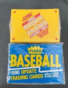 1990 Fleer Update Score Traded 2 Set Lot Factory Sealed Frank Thomas Rookie Card - Bild 1 von 1