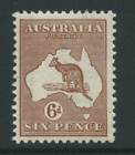 AUSTRALIA George V 1923 SG73 6d chestnut - watermark 6 - unmounted mint. Cat 28