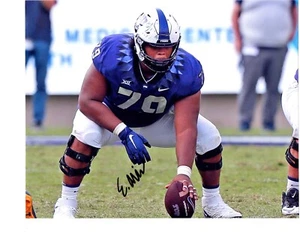 Steve Avila TCU Horned Frogs firmado autógrafo 8x10 foto de fútbol draft 2023 - Imagen 1 de 1