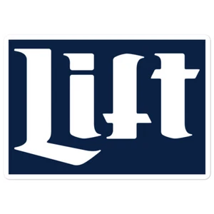 Miller Lite LIFT Beer and Gainz 2 - Weightlifting Funny High Quality Stickers - Picture 1 of 4
