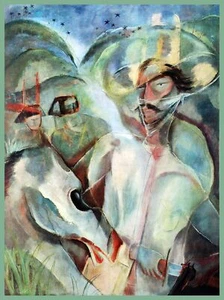 8020.Póster decorativo.Arte diseño habitación.Decoración mural.Pintura cubana.Carlos Enríquez - Imagen 1 de 1