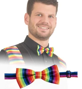 Pajarita Lazo Payaso Colorido 12 cm Ancho Carnaval Fiesta Cosplay - Imagen 1 de 4