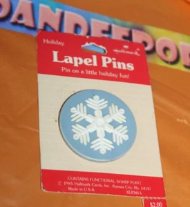 Vintage Hallmark Holiday Snowflake 1985 Anstecknadel - Bild 1 von 2