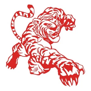 1x Red Tiger Decal Graphics Stickers Car Body Stickers Vinyl Self-Adhesive - Picture 1 of 6