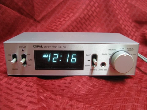 Vintage Copal MG-730 Alarm Clock audio stereo appliance equipment outlet TIMER Cover