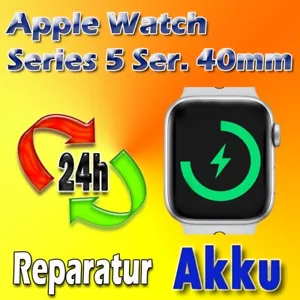Apple Watch 5 40mm Akku Austausch Batterie Wechsel  24 Stunden Express Reparatur - Bild 1 von 8