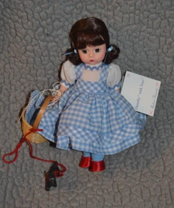 1999 Madame Alexander 8" WIZARD of OZ Dorothy and Toto mint and complete, no Box - Bild 1 von 5