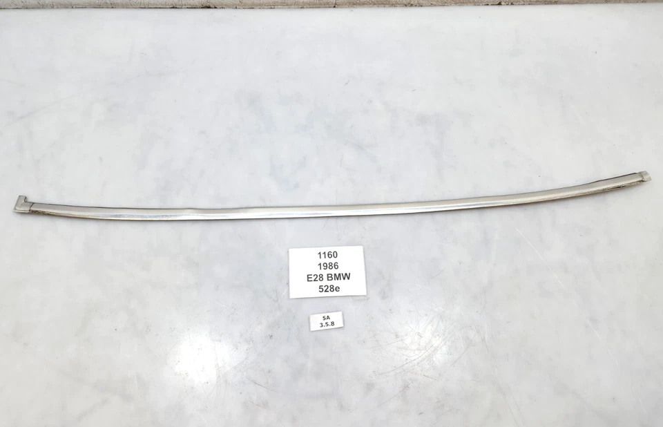 ✅ 82-88 OEM BMW E28 528e 535 Rear Window Lower Exterior Trim Moulding Chrome * - Image 1 of 4