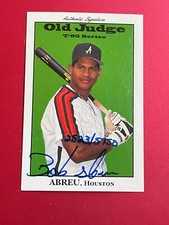 1995 Signature Rookies Old Judge Bob Abreu Auto Baseball Card /5750    /A193