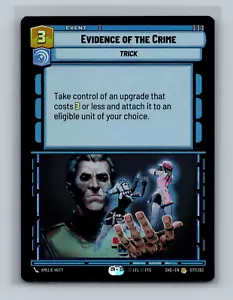 Star Wars Unlimited - Evidence of the Crime - Shadows of the Galaxy (SHD) - Foil - Picture 1 of 2