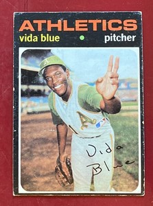 Vida Blue, Kansas City A's, 1961 Topps Baseball Card 544, Lot 1016