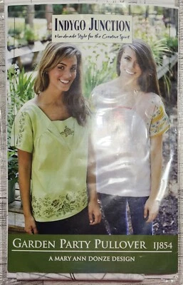 Indygo Junction IJ854 Garden Party Pullover Shirt ~ Small to 2XL ~ 2009 - Image 1 of 3