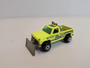 Vintage Hot Wheels 1979 Ecology Center Recycle Pickup Truck, With Intact Plow - Picture 1 of 9