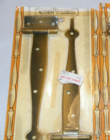 NEW ACORN COLONIAL 7" CABINET STRAP OFFSET COPPER RUSTIC CABINET HARDWARE NOS Cover