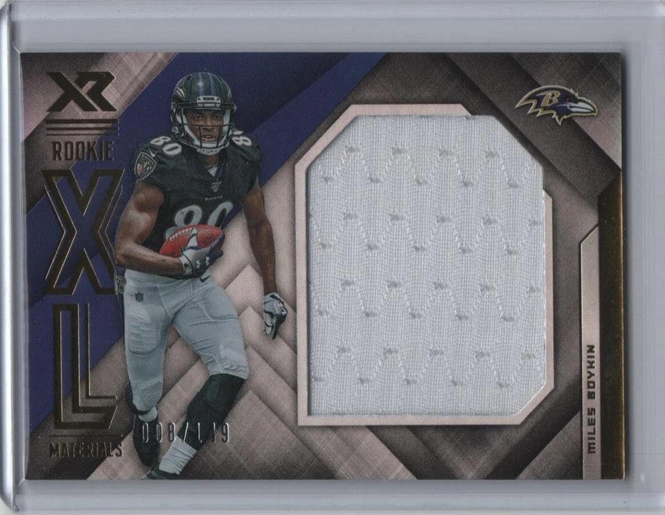 2019 Panini XR Miles Boykin Rookie XL Jersey #RXM-31 RC 8/149 - Image 1 of 1