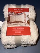 1 Chenille Quilt Sham Opalhouse Designed with Jungalow Ivory Bedding Cream