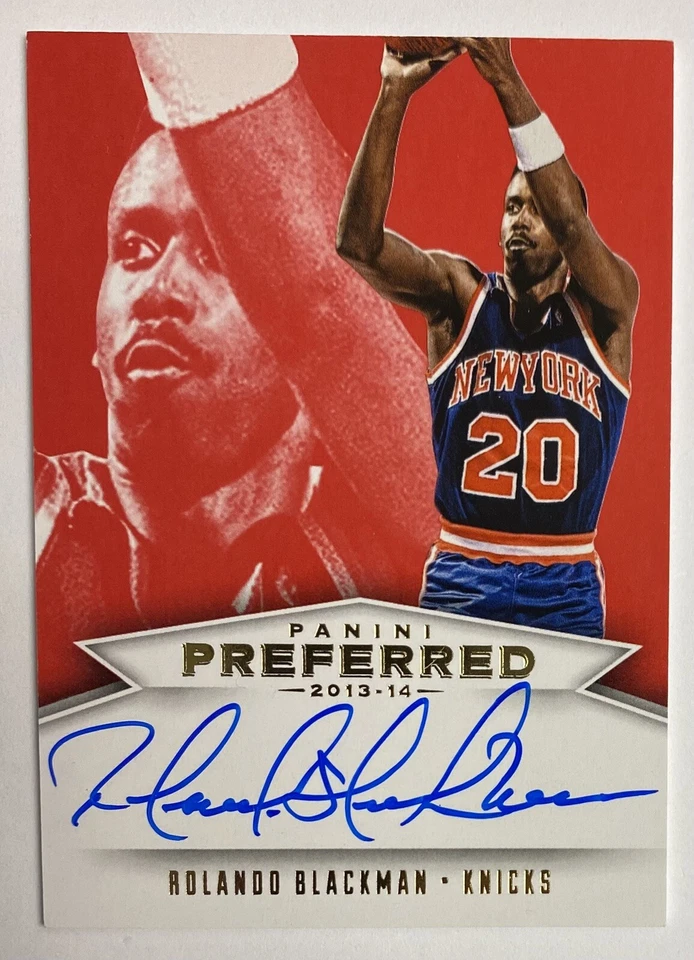 2013-14 Panini Preferred Signatures Rolando Blackman Red Color Match Auto #/99 - Image 1 of 4