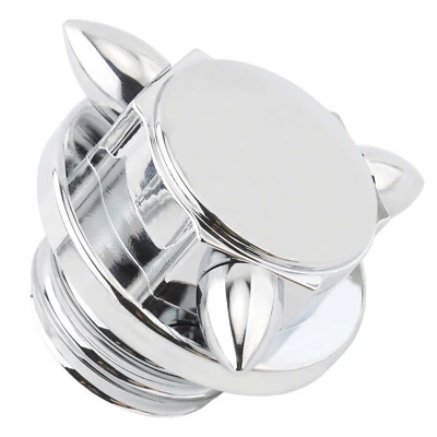 CNC Gas Cap Fuel Oil Tank Cover Chrome For Harley Softail Sportster XL Road King - Image 1 of 4