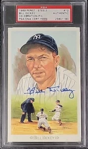 Bill Dickey PSA/DNA Signed 1989 Perez Steele Celebration Postcard #12 - Picture 1 of 2