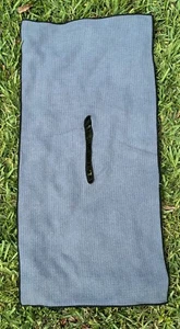 Large 19" x 41" Microfiber Waffle-weave Golf Towel w/ Center Slit - Gray - Picture 1 of 2