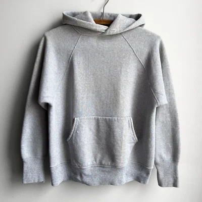 Vintage 1960s Sears Heather Grey Heavy Cotton Gusset Sweatshirt Hoodie Small - Image 1 of 4
