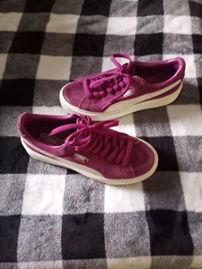 PUMA SUEDE PLATFORM SNEAKERS.SIZE 6C. FUSCHIA. Excellent Condition. - Picture 1 of 6