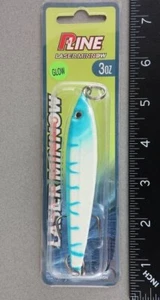 P-Line Laser Minnow, 3 oz, Glow Blue Tiger - Picture 1 of 4