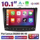 Android 10.1 WiFi Car Stereo Radio GPS Navigation For 2005-12 Lexus IS250 IS350