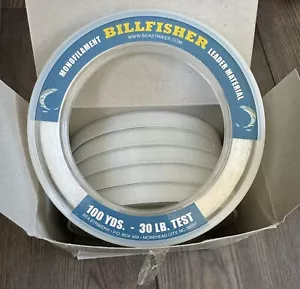 Sea Striker Billfisher materiale leader monofilamento 30 libbre test 100 yds x 6 rotoli - Foto 1 di 4